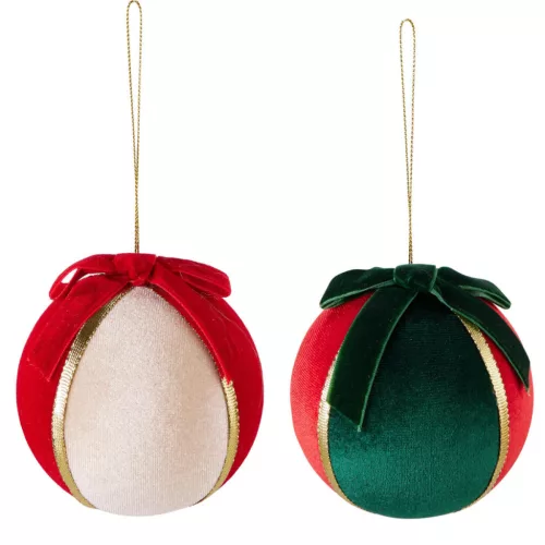 Bársony díszes gömb műa. 10cm