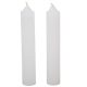 Szálas gyertya fehér 12x2cm 6db/csom (db ár)