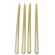Metál szálas gyertya arany 30cm 4db/csom (db ár)