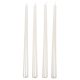 Metál szálas gyertya fehér 30cm 4db/csom (db ár)
