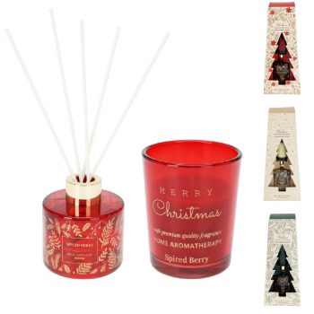 Illat diffúzor 80ml, gyertya üvegben szett