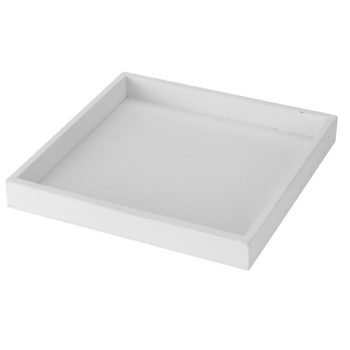 Fa tálca fehér 30x30cm