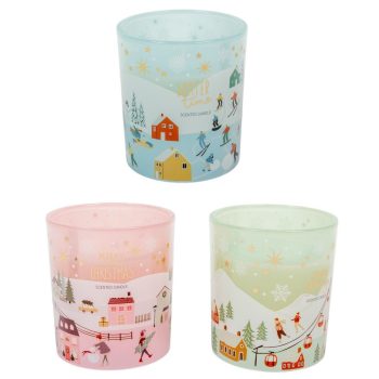 Illatgyertya üveg tégelyben D8,8cm M10cm