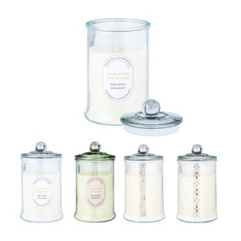 Illat gyerta üveg tégelyben D10cm M18cm