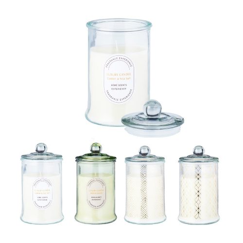 Illat gyerta üveg tégelyben D10cm M18cm