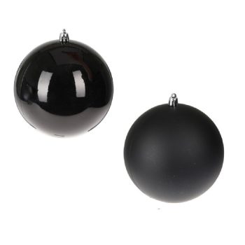 Műanyag gömb fekete mix 10cm