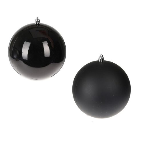 Műanyag gömb fekete mix 10cm