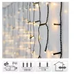Jégcsap 360 LED-es adapterrel meleg 12m