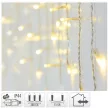 Jégcsap 90 LED-es transzparens adapteres meleg 3m