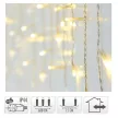 Jégcsap 180 LED-es transzparens adapteres meleg 6m