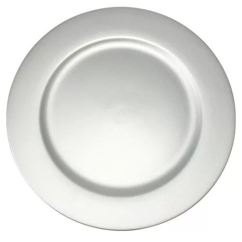 Műanyag tányér matt ezüst D33cm