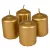 Metál adventi gyertya 40x60 mm arany 12db/csom (db ár)