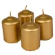 Metál adventi gyertya 40x60 mm arany 12db/csom (db ár)