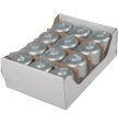 Metál adventi gyertya 40x60 mm ezüst 12db/csom (db ár)