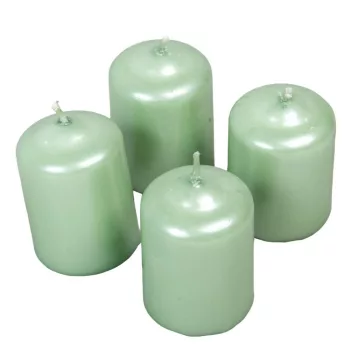 Metál adventi gyertya 40x60 mm menta 12db/csomdb ár