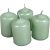Metál adventi gyertya 40x60 mm menta 4db/csom (db ár)