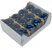 Metál adventi gyertya 40x60 mm sötétkék 12db/csom (db ár)