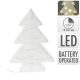 Fenyő forma 20 LED-es elemes fehér 30cm