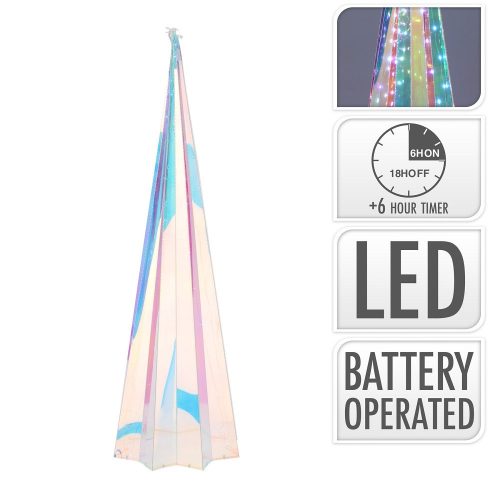 Kúp irizáló 40 LED-es elemes M40cm