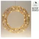 Vessző koszorú 30 LED-es elemes időzítős pezsgő D40cm 