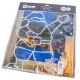Karácsonyi mikulás figura sziluett LED-es elemes (elem nélkül) hideg 42cm