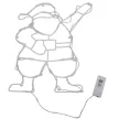 Karácsonyi mikulás figura sziluett LED-es elemes (elem nélkül) hideg 42cm