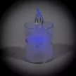 Gyertya LED-es (elemmel) RGB M8,5cm