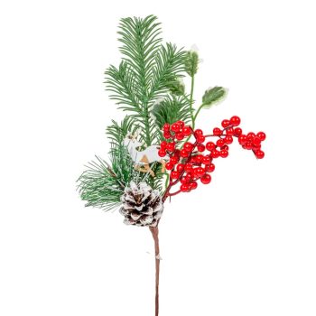 Tobozos, bogyós szarvasos pick 31cm