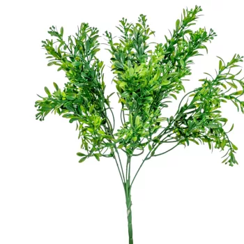 Zöld bokor 6ágú M34cm