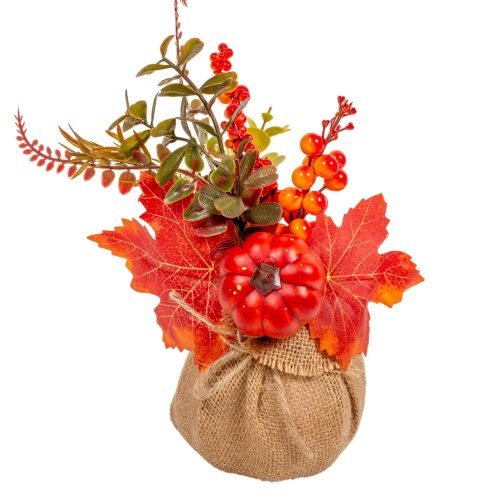 Tökös díszítő juta zsákban M24cm