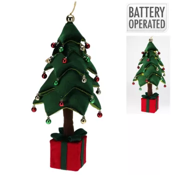 Karácsonyfa LED-es textil M70cm