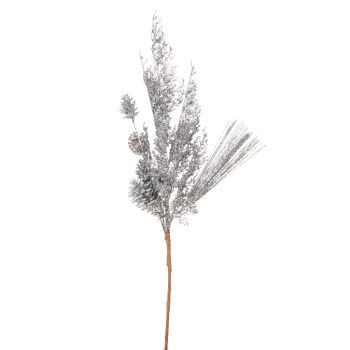 Glitteres ág ezüst 68cm