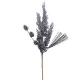 Glitteres ág grafit 68cm
