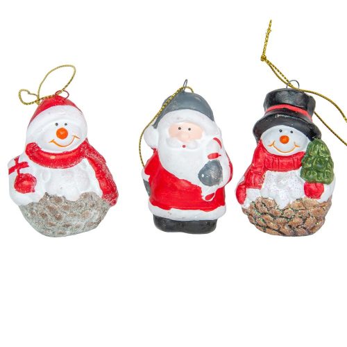 Karácsonyi figura akasztós ker M7cm