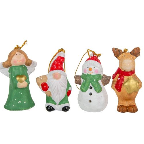 Karácsonyi figura akasztós ker M7cm