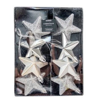 Csillang műa. ezüst 6,5cm 8db-os