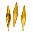 Jégcsap műa. arany 15cm 4db-os