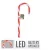 Piros-fehér pálca LED-es 34cm