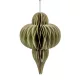 Papír lampion jégcsap akasztós zöld 40cm