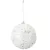 Glitteres, flitteres gömb fehér 10cm