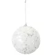 Glitteres, flitteres gömb fehér 10cm