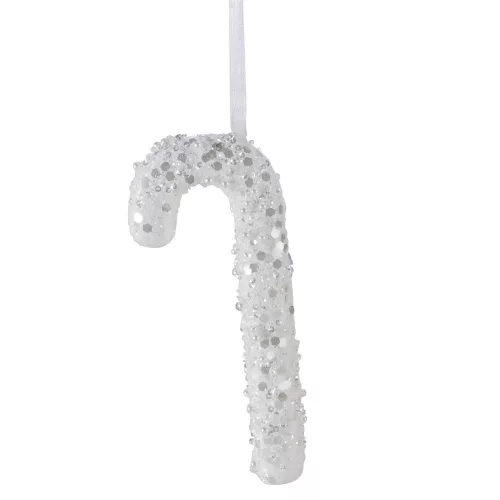 Cukorpálca glitteres flitteres fehér 17cm 