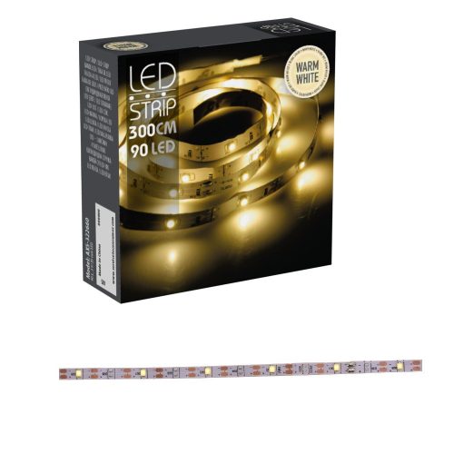 Szalag 90 LED-es elemes (elem nélkül) multi 3m