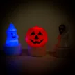 Halloween figurás LED-es teamécses 6cm