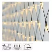 Háló 160 LED-es adapteres meleg 2x1m