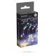 Ezüst drótkábeles fényfüzér 40 LED-es időzítős elemes (elem nélkül) multi 
