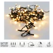 Fényfüzér 192 LED-es programos elemes (elem nélkül) meleg 14,5m
