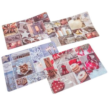 Alátét karácsonyi mintával műa. mix  32x28cm