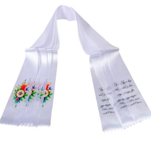 Ballagói szalag nyomott 7cm 5db/csom (db ár)