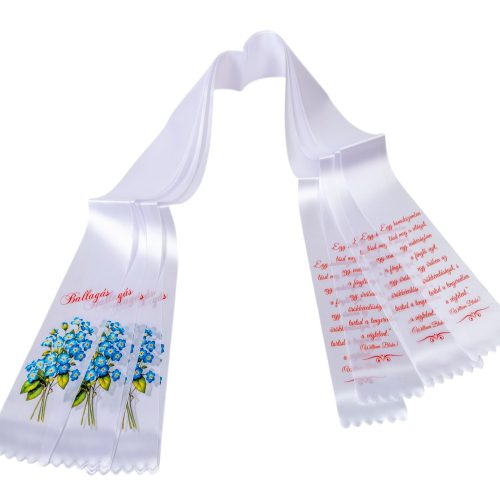 Ballagói szalag nyomott 7cm 5db/csom (db ár)